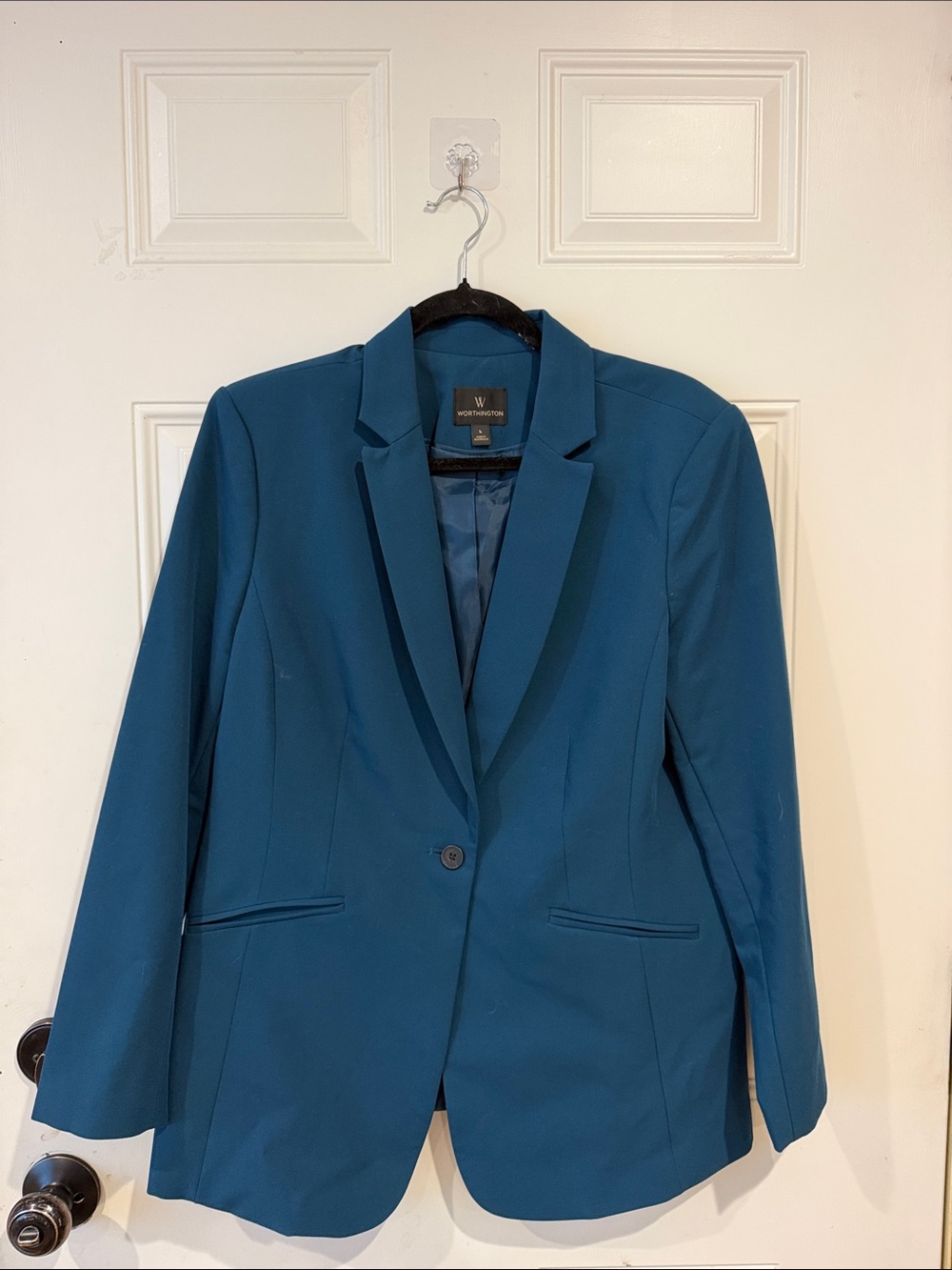 Worthington Teal Single-Button Women's Blazer